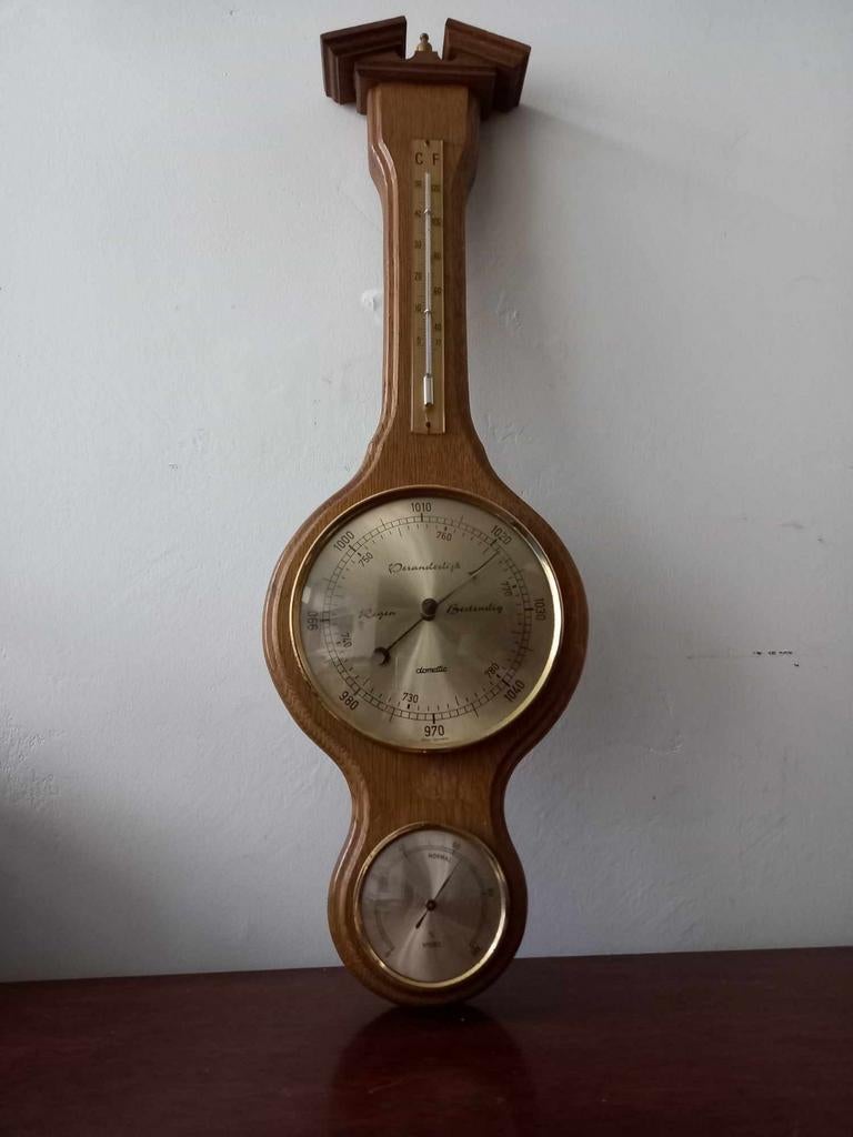Barometer hout west-germany, Ophalen, Barometer