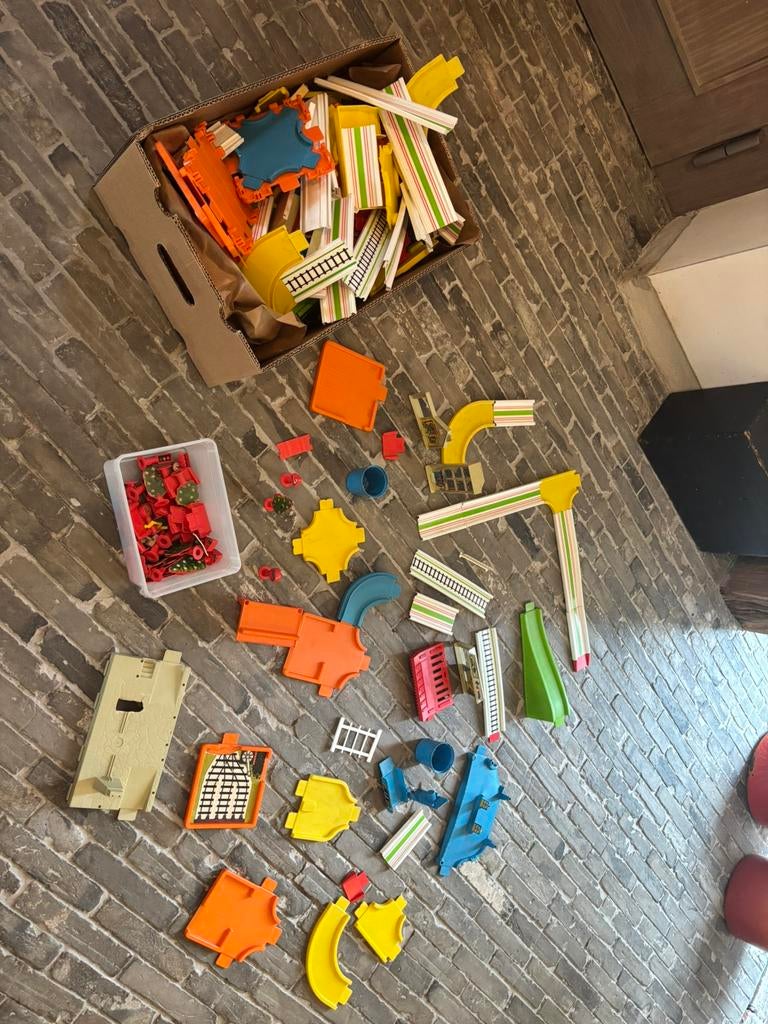 Vintage matchbox autobaan van 1978/1979, Zelf te bouwen, Handmatig, Ophalen, Overige merken