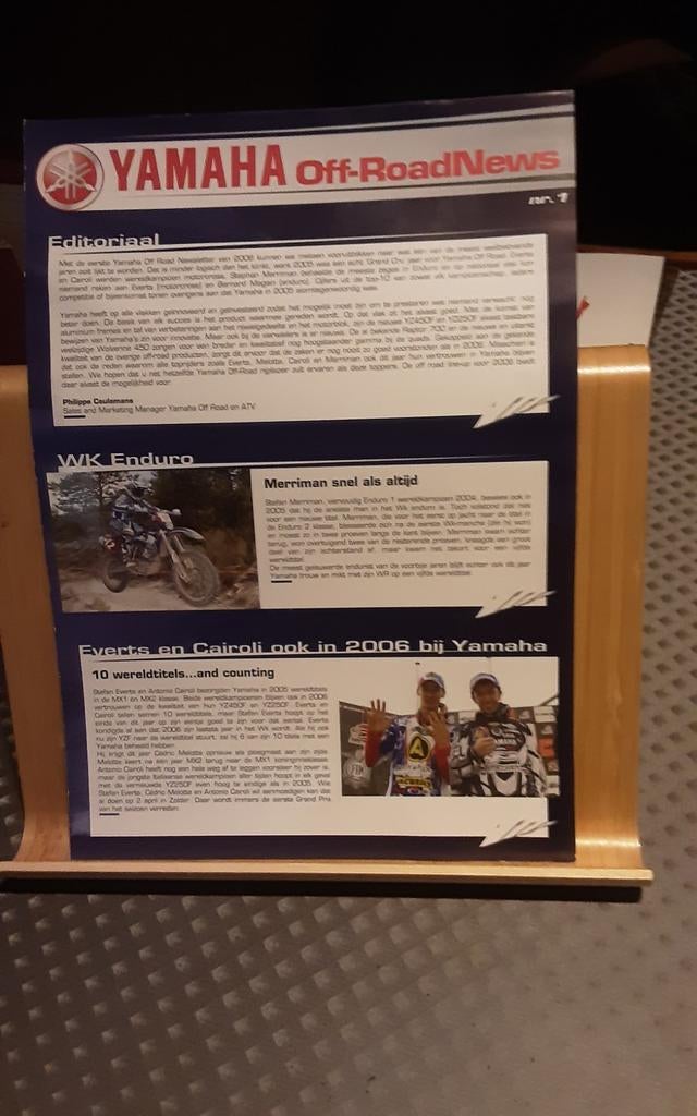 Yamaha off road news, Ophalen of Verzenden