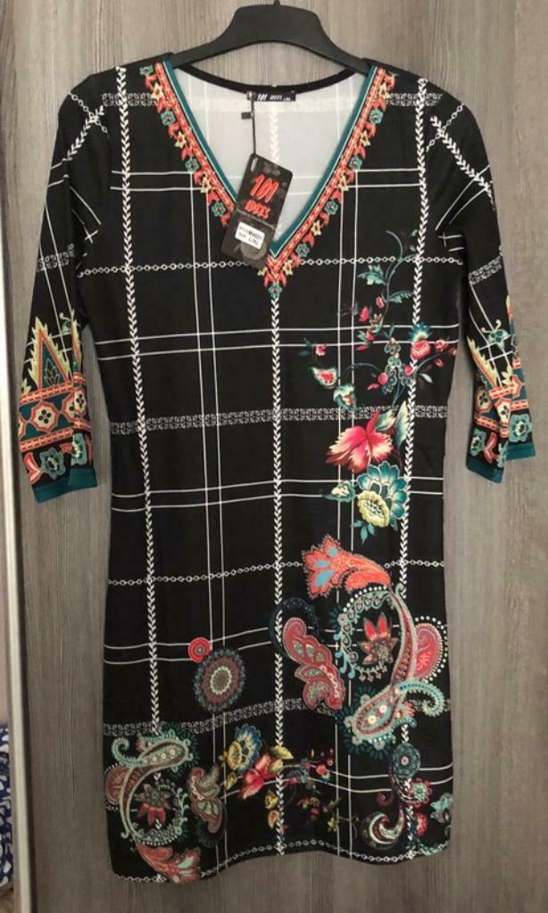 Nieuwe klassevolle jurk, Kleding | Dames, Verzenden, Zwart, Maat 42/44 (L), Nieuw