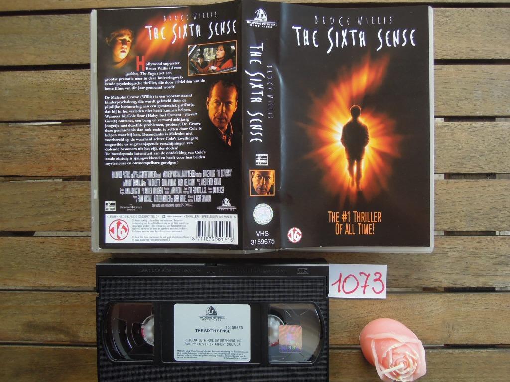 VHS - film The sixth sense, Cd's en Dvd's, Vanaf 16 jaar, Ophalen of Verzenden, Gebruikt, Thrillers en Misdaad