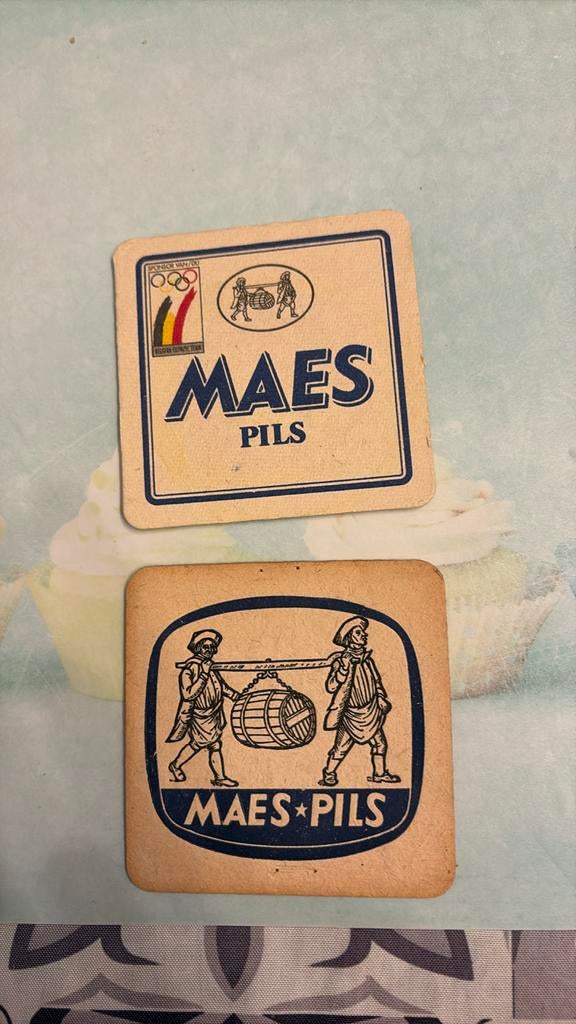 Anciens sous-verres à bière - Maes Pils, Enlèvement ou Envoi, Utilisé