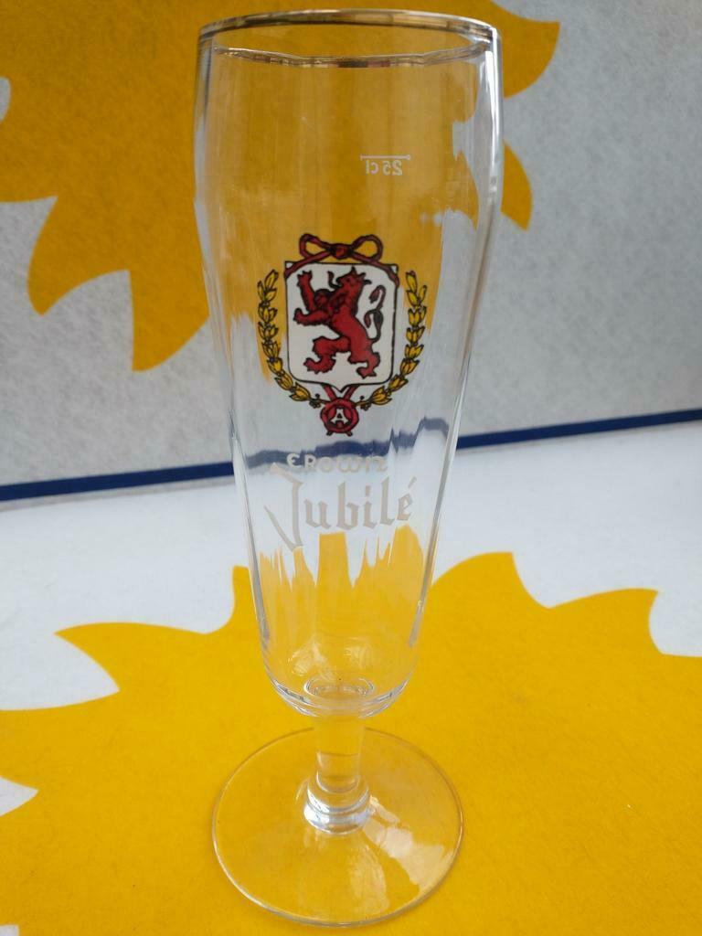 Bier glas crown jubile 25 cl met facetten, Verzamelen, Ophalen of Verzenden, Zo goed als nieuw, Glas of Glazen, Overige merken