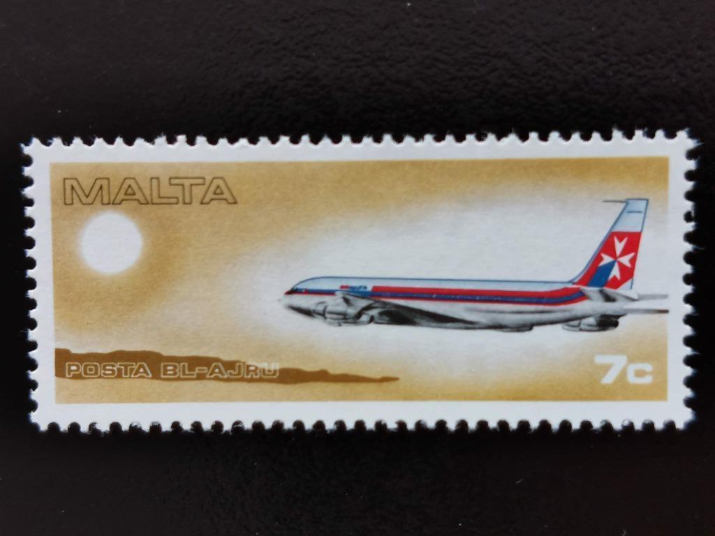 Malte 1978 - courrier aérien - Boeing 720B (Air Malta) **, Enlèvement ou Envoi, Malte, Non oblitéré