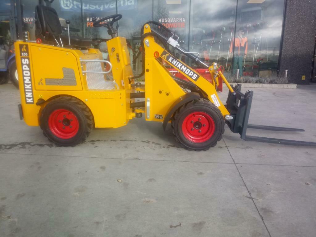 Knikmops km100, Ophalen, Wiellader of Shovel