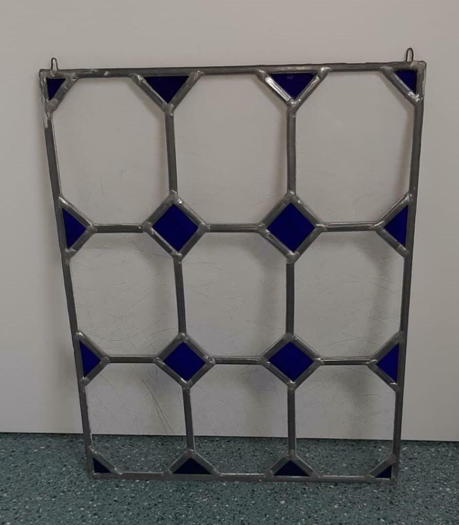 Glas in lood (Blauw), Ophalen, Gebruikt