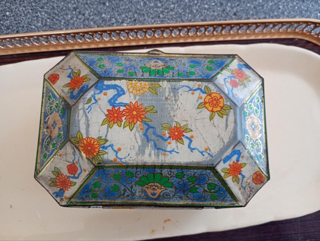 💮 rare ! Boîte biscuits vintage Peek Frean Co voir forme, Antiquités & Art, Enlèvement