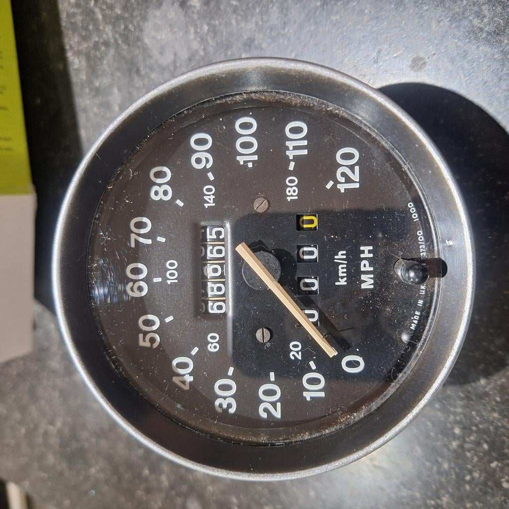 Snelheidsmeter MGB 1977-1980 US, Ophalen of Verzenden
