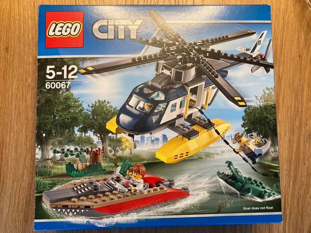 Lego City Helikopter Achtervolging 60067, Ophalen, Zo goed als nieuw, Complete set, Lego