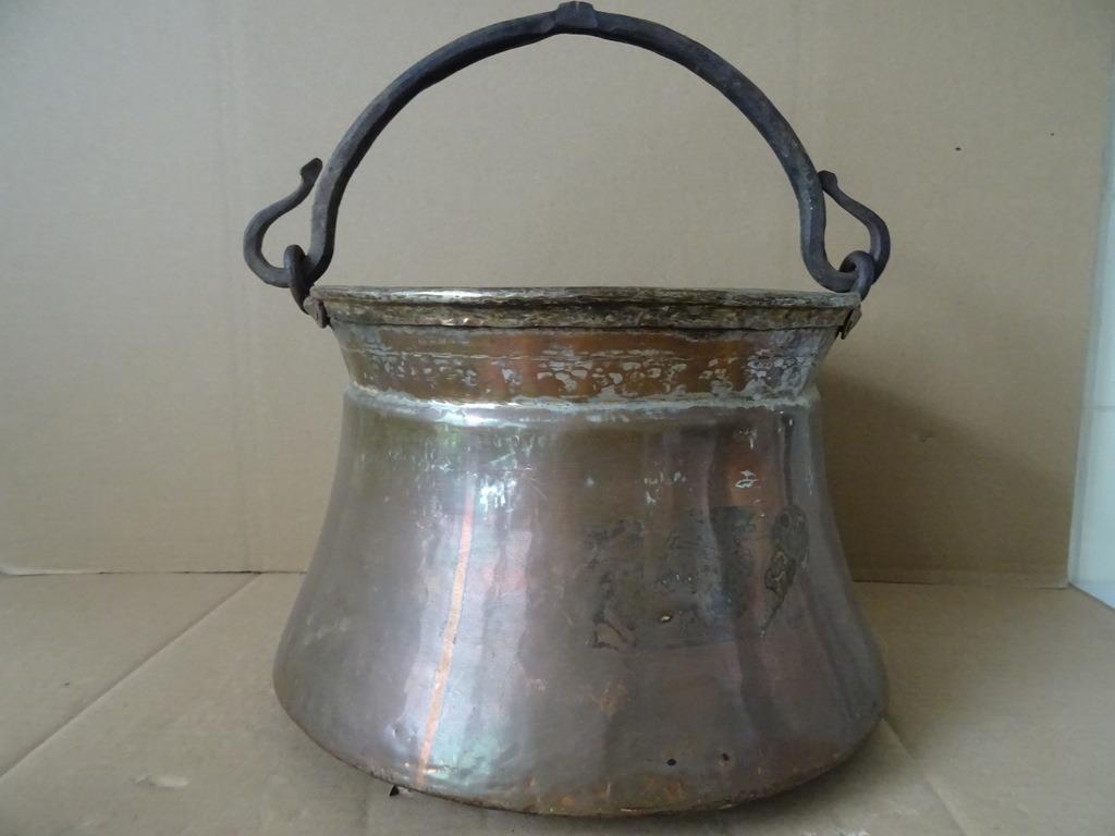 Antieke vuurketel vuurpot antieke koperen vuurketel vuurpot, Antiek en Kunst, Antiek | Brons en Koper, Ophalen of Verzenden, Koper