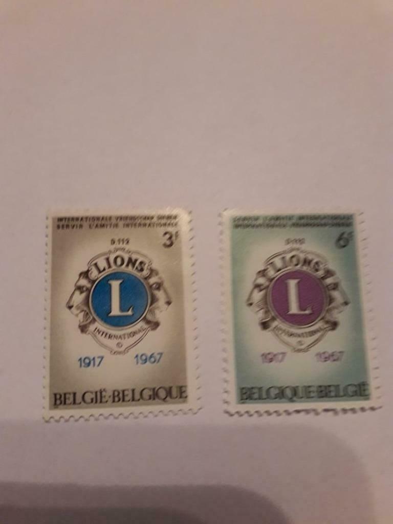 Postzegels. 1967. 50° verjaring Lions Club, Postzegels en Munten, Postzegels | Europa | België, Ophalen of Verzenden, Zonder stempel