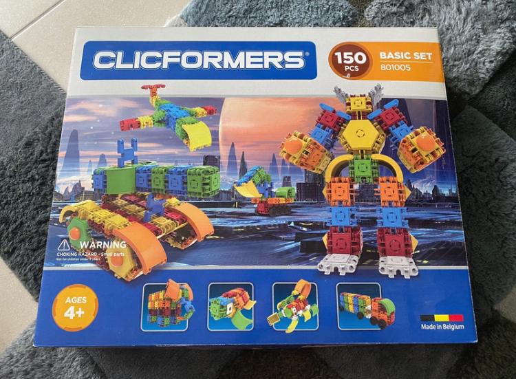 Clicformers - Basic set 150 pcs, Kinderen en Baby's, Speelgoed | Bouwstenen, Ophalen of Verzenden, Zo goed als nieuw