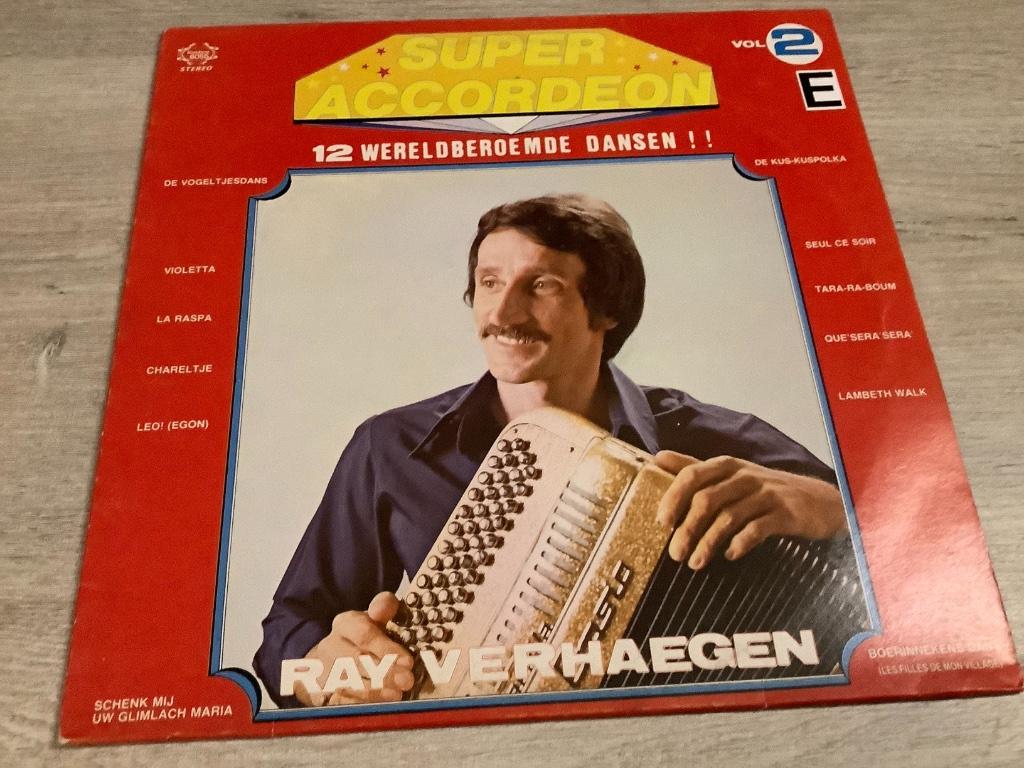 Vinyl Ray Verhaegen super accordeon Vol. 2 LP, Verzenden, Zo goed als nieuw, 12 inch, Overige genres