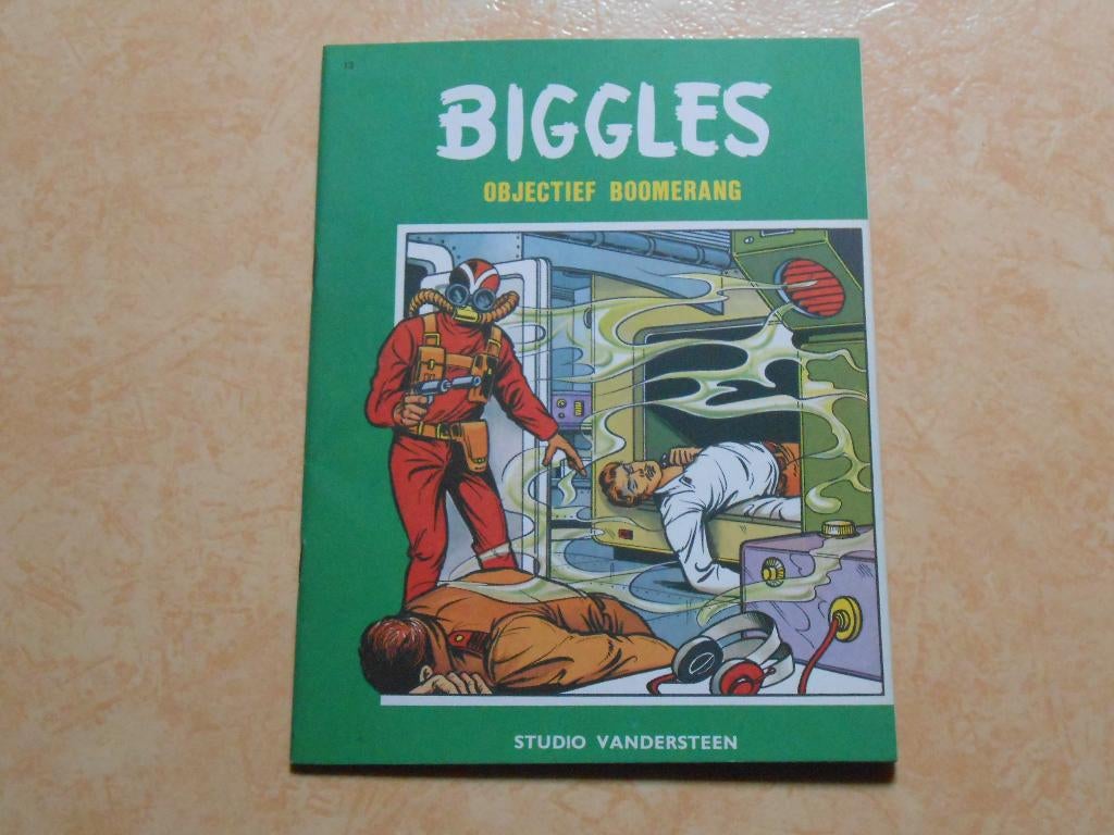 Biggles 13 Objectief Boomerang 1968 1 ste druk., Boeken, Stripverhalen, Zo goed als nieuw, Eén stripboek, Ophalen of Verzenden