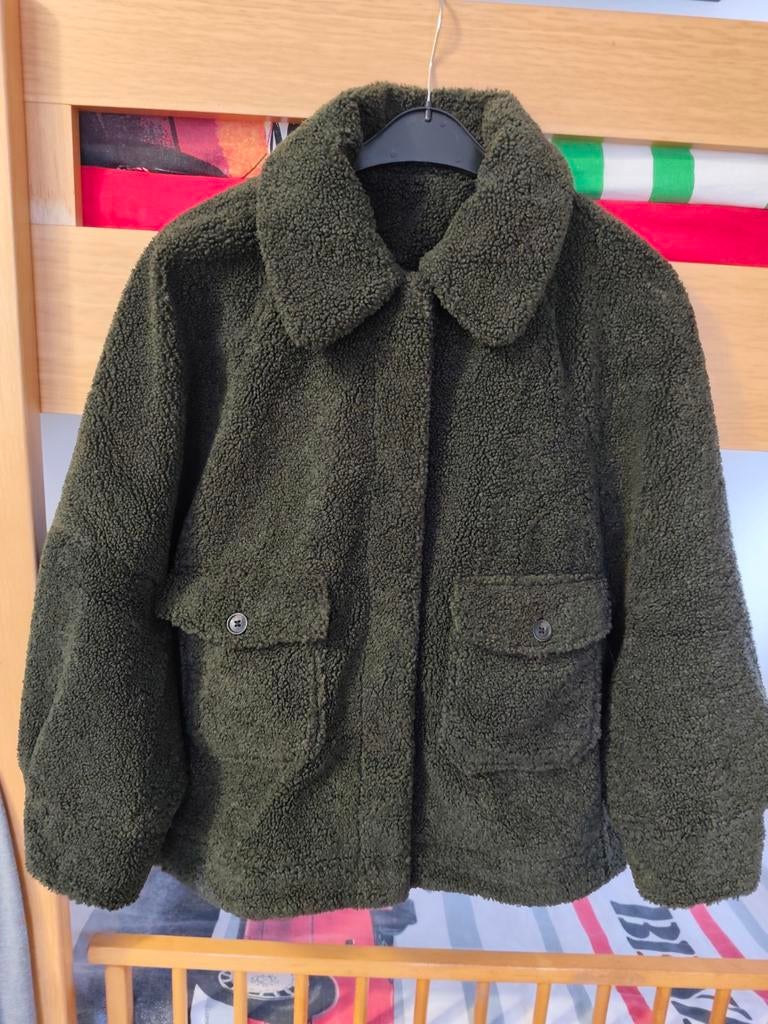 Donkergroen wintervest, Ophalen, Nieuw, Maat 46 (S) of kleiner, Zara