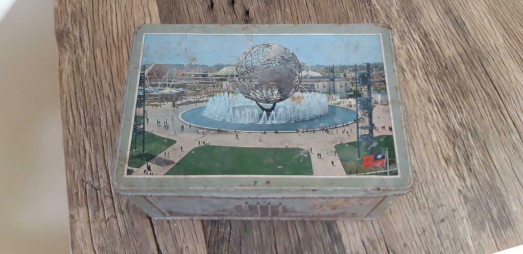 Blikken doos expo 58, Ophalen of Verzenden, Gebruikt, Overige, Overige merken