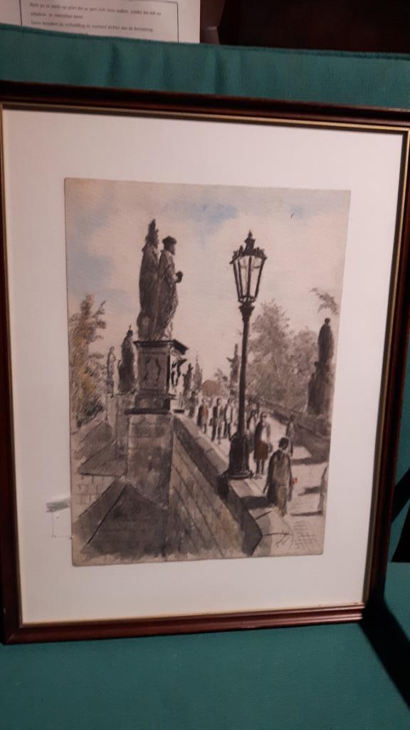Houtskool tekening, Antiek en Kunst, Ophalen