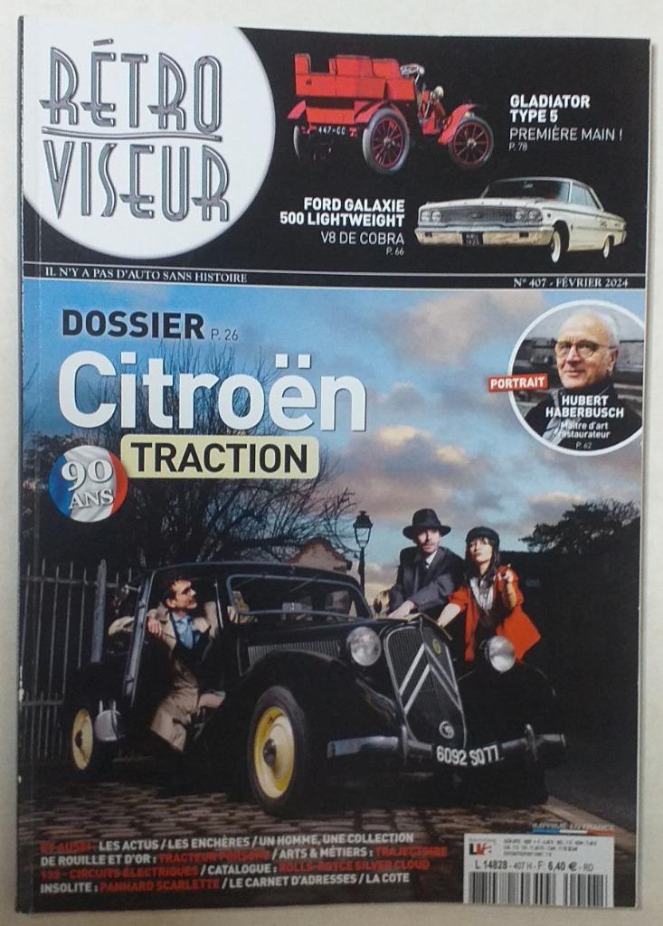 Rétroviseur, N 407, février 2024 - Dossier Citroën Traction, Ophalen of Verzenden, Citroën