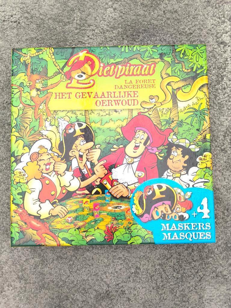 Piet Piraat het gevaarlijke oerwoud spel, Drie of vier spelers, Ophalen of Verzenden, Zo goed als nieuw, Studio 100