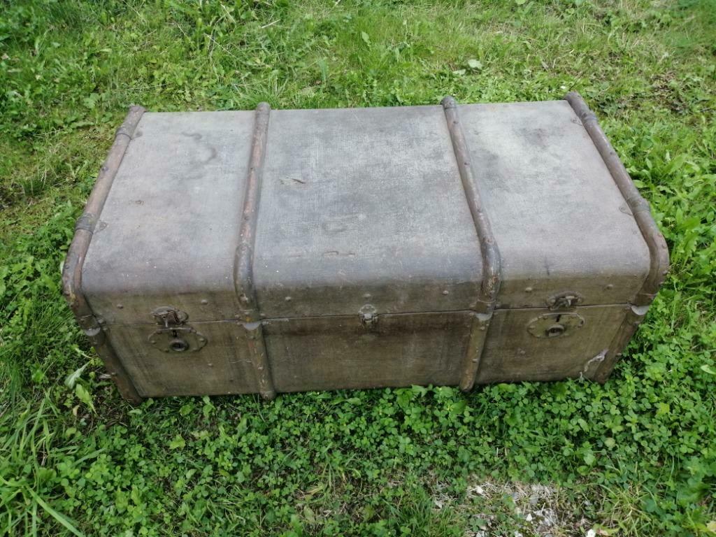 USA - WWII - GRANDE MALLE D' OFFICIER, Collections, Objets militaires | Seconde Guerre mondiale, Enlèvement ou Envoi, Armée de terre
