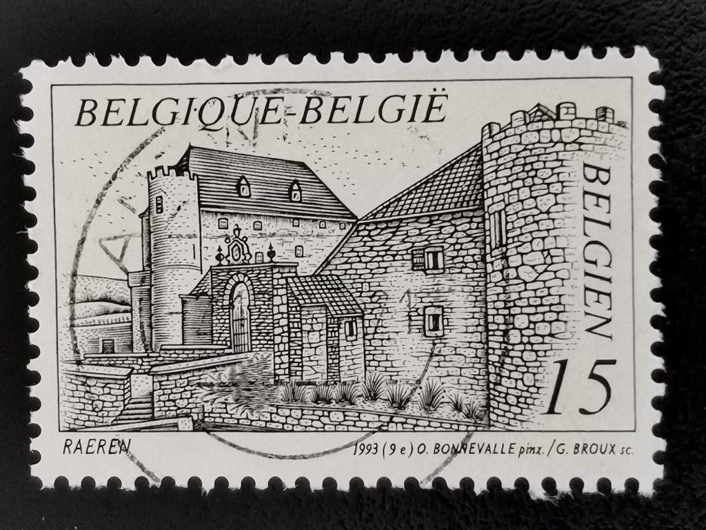 Belgique 1993 - châteaux - Raeren - Musée de la poterie, Enlèvement ou Envoi, Affranchi