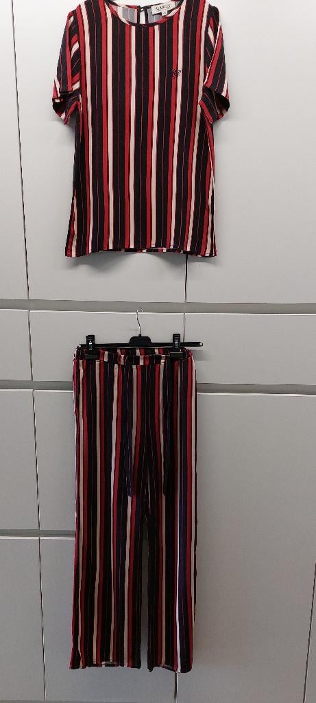 Feestelijk t-shirt en broek, maat 158/164, Kinderen en Baby's, Ophalen of Verzenden, Zo goed als nieuw, Meisje, Setje