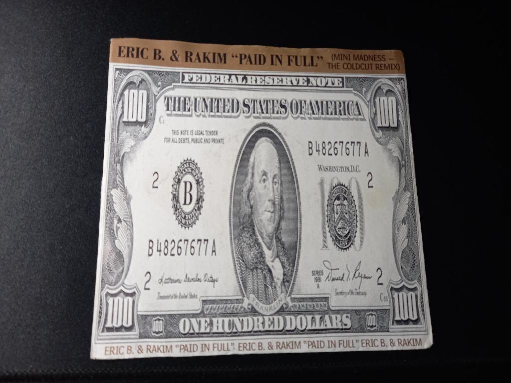 Eric B & Rakim - Paid In Full '7 come neuf, Enlèvement ou Envoi, Comme neuf, Hip-hop et Rap