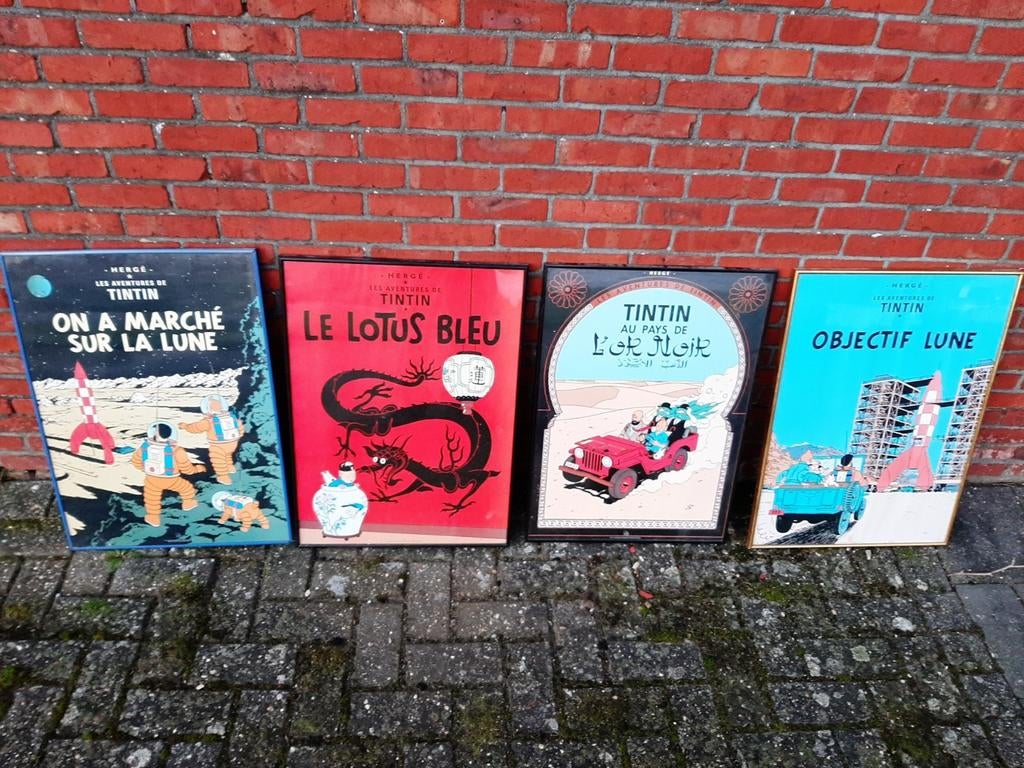 Ingekaderde posters Tintin, Collections, Collections Autre, Utilisé, Enlèvement