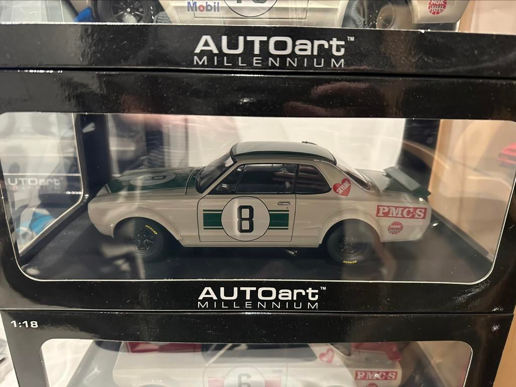 Nissan Skyline GT-R2000 KPGC10 1971 Japan GP 2nd Place 1:18, Enlèvement ou Envoi, Neuf, Voiture, Autoart