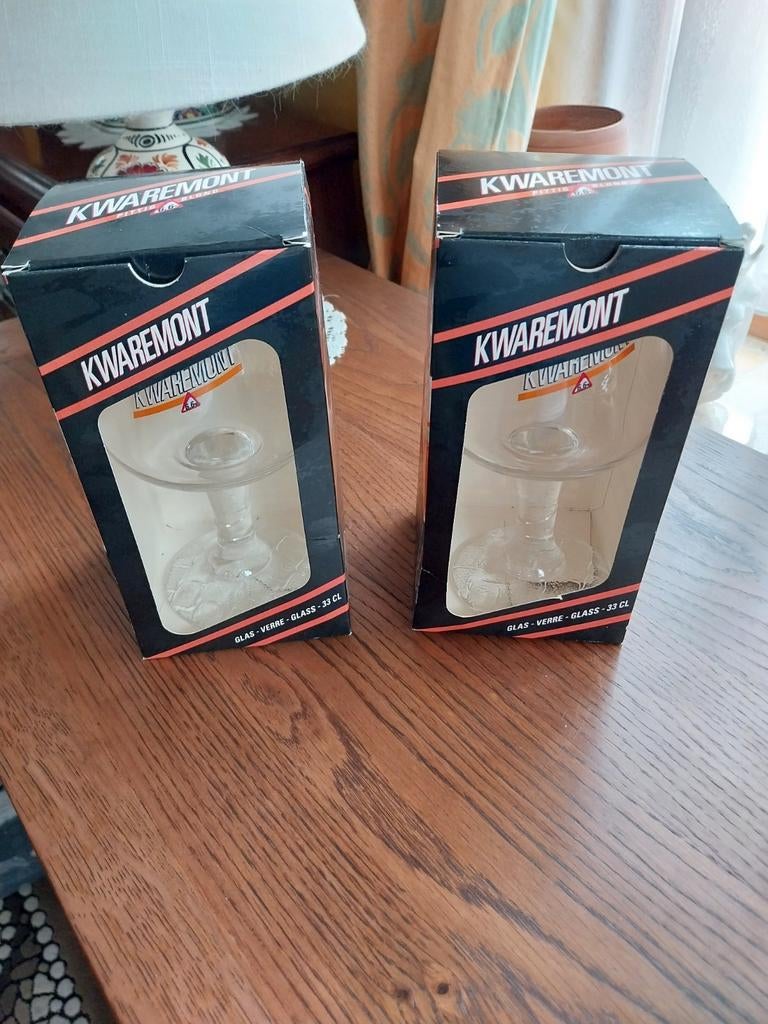 Verres à bière collection / état neuf / Kwaremont, Enlèvement, Comme neuf
