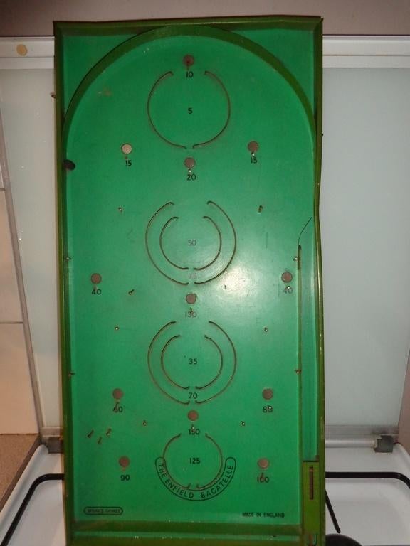 Ancien jeu flipper à billes THE ENFIED BAGATELLE, Collections, Machines | Flipper (jeu), Enlèvement ou Envoi, Flipper (jeu), Utilisé