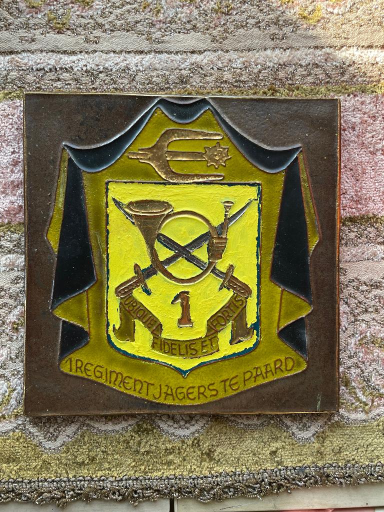 Carrelage décoratif spécial 1er régiment Cha à Cheval, Enlèvement ou Envoi, Armée de terre, Objet d'art