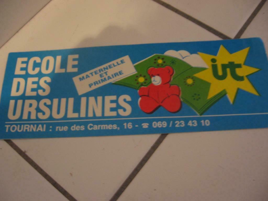 Stickerschool van de Ursulinen in Doornik. Dimensies:, Ophalen of Verzenden, Nieuw