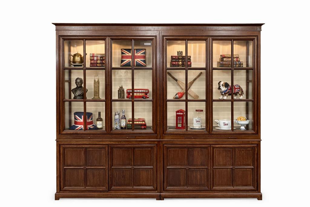 Prachtoge apotheek kas massief eiken geslepen glas, Ophalen of Verzenden, Zo goed als nieuw, Eikenhout