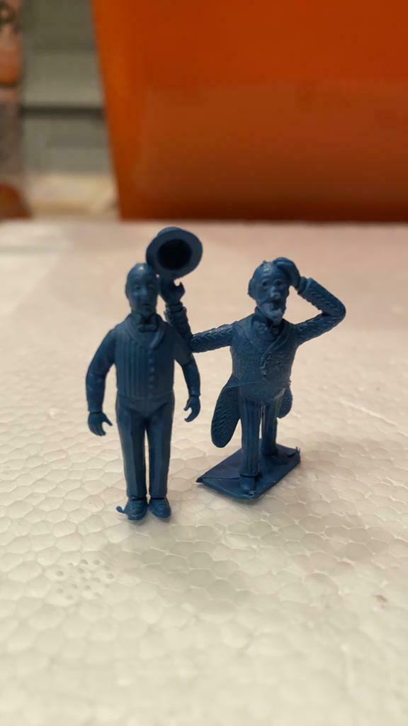 Stenval figuurtjes kuifje tintin 1971. - BLAUW, Verzamelen, Ophalen of Verzenden, Kuifje, Zo goed als nieuw