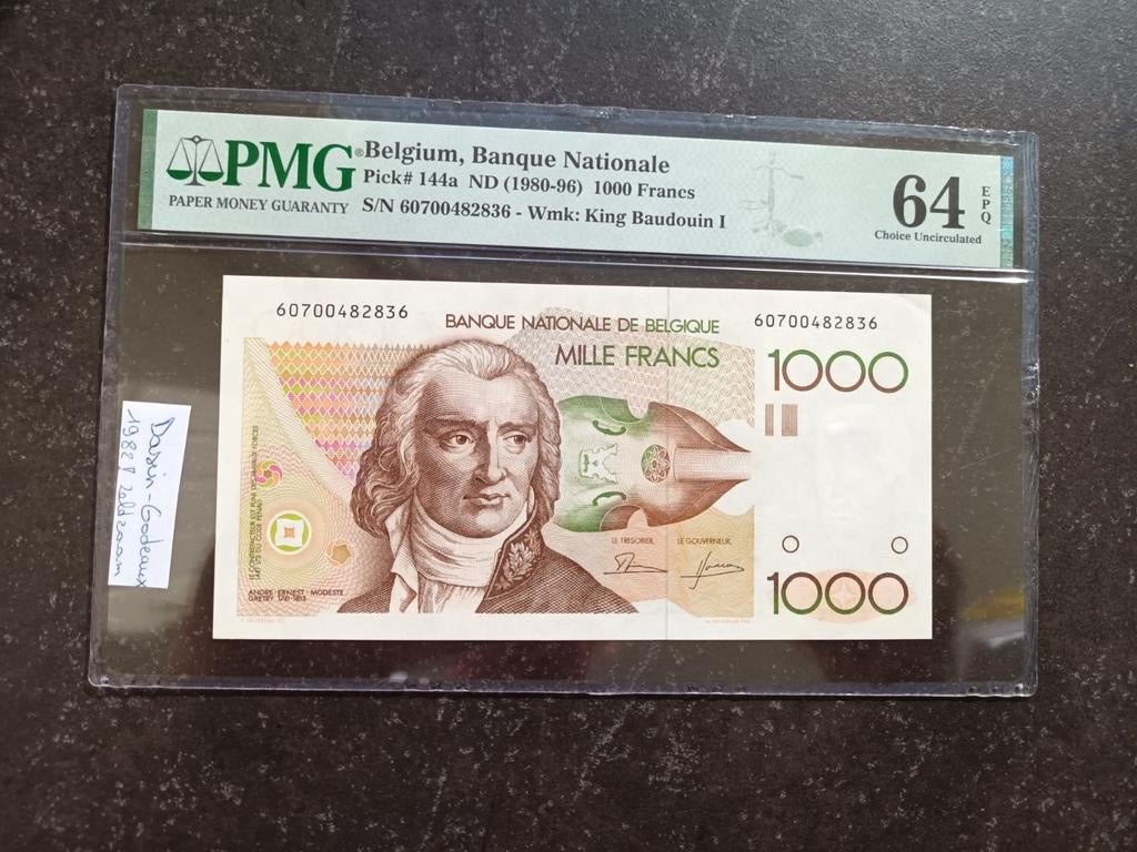 Dasin-Godeaux 1000 francs Gretry de Zeldzaamste!!!, Ophalen of Verzenden, Los biljet