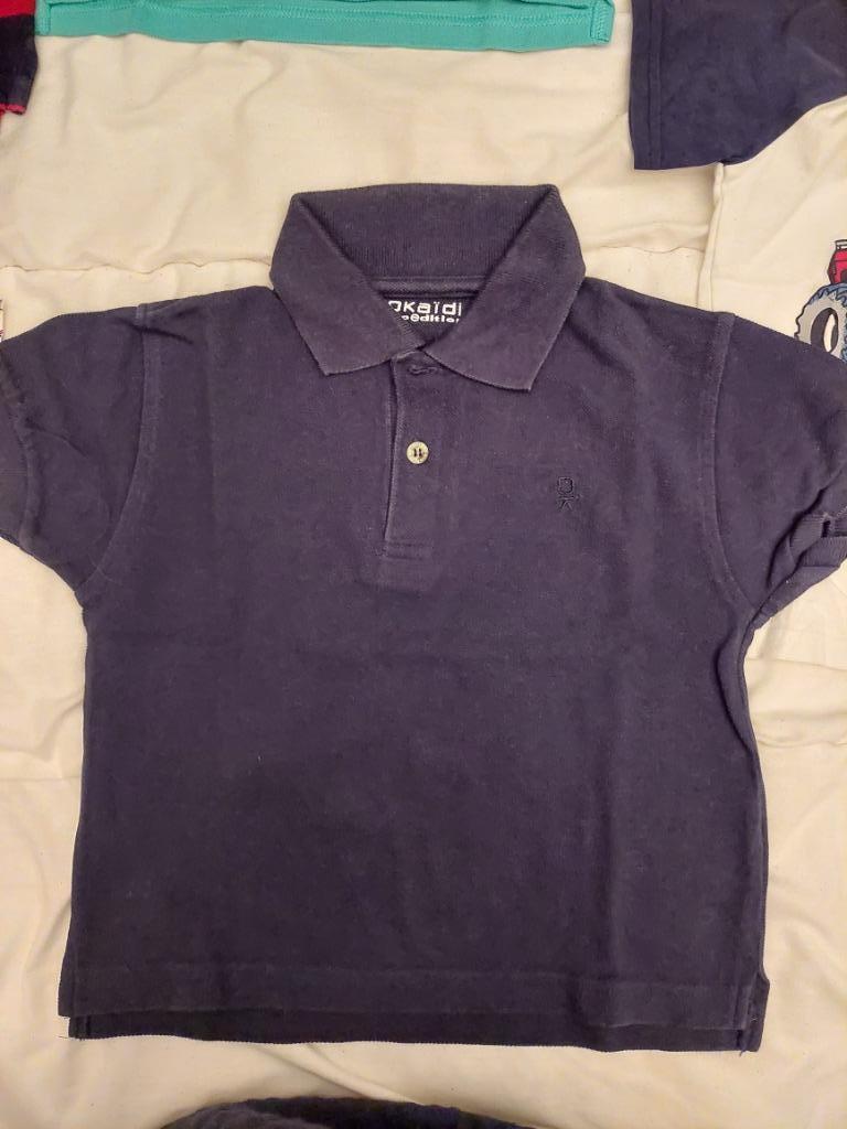 Polo manches courtes 4 ans OKAIDI bleu marine, Garçon ou Fille, Comme neuf, Enlèvement, Okaidi