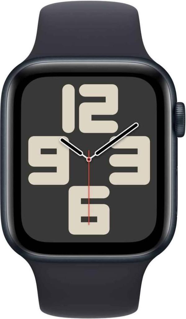 Apple Watch SE 2023 GPS 44mm midnight noir (New, packed), Ophalen, Zwart, Apple Watch, Nieuw