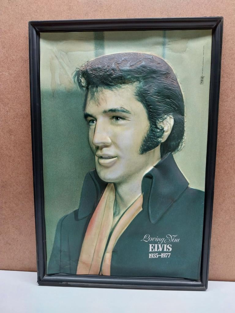 Cadre en relief Elvis Presley