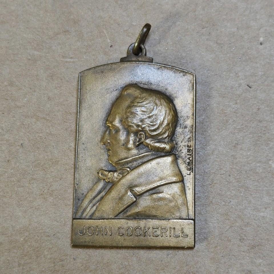 Bronzen medaille John Cockerill Lemaire Devreese, Ophalen of Verzenden, Brons