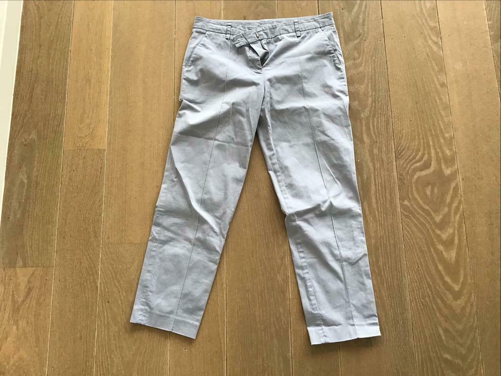 Lichtblauwe broek nieuwstaat rue blanche maat 1=36, Kleding | Dames, Zo goed als nieuw, Driekwart, Maat 36 (S), Verzenden