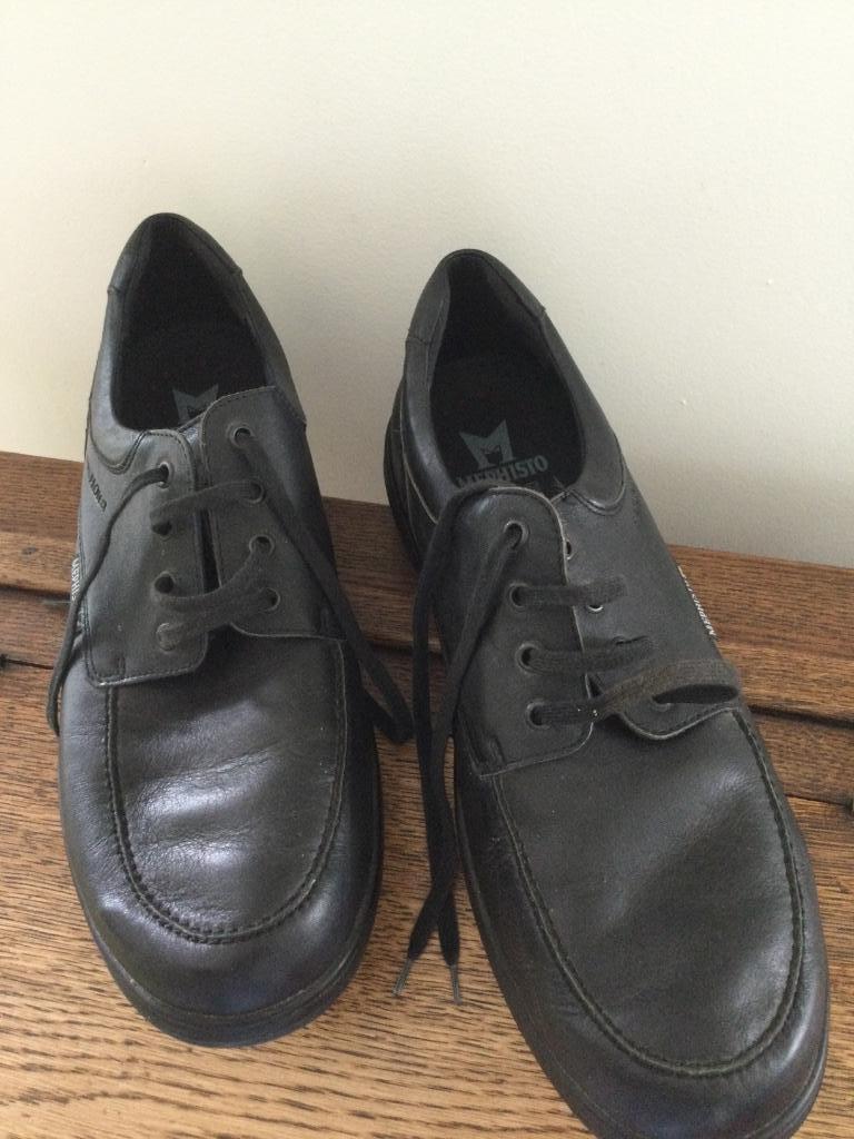 Mephisto Zwarte schoenen met veters maat:44,5, Ophalen, Zwart, Mephisto, Gedragen