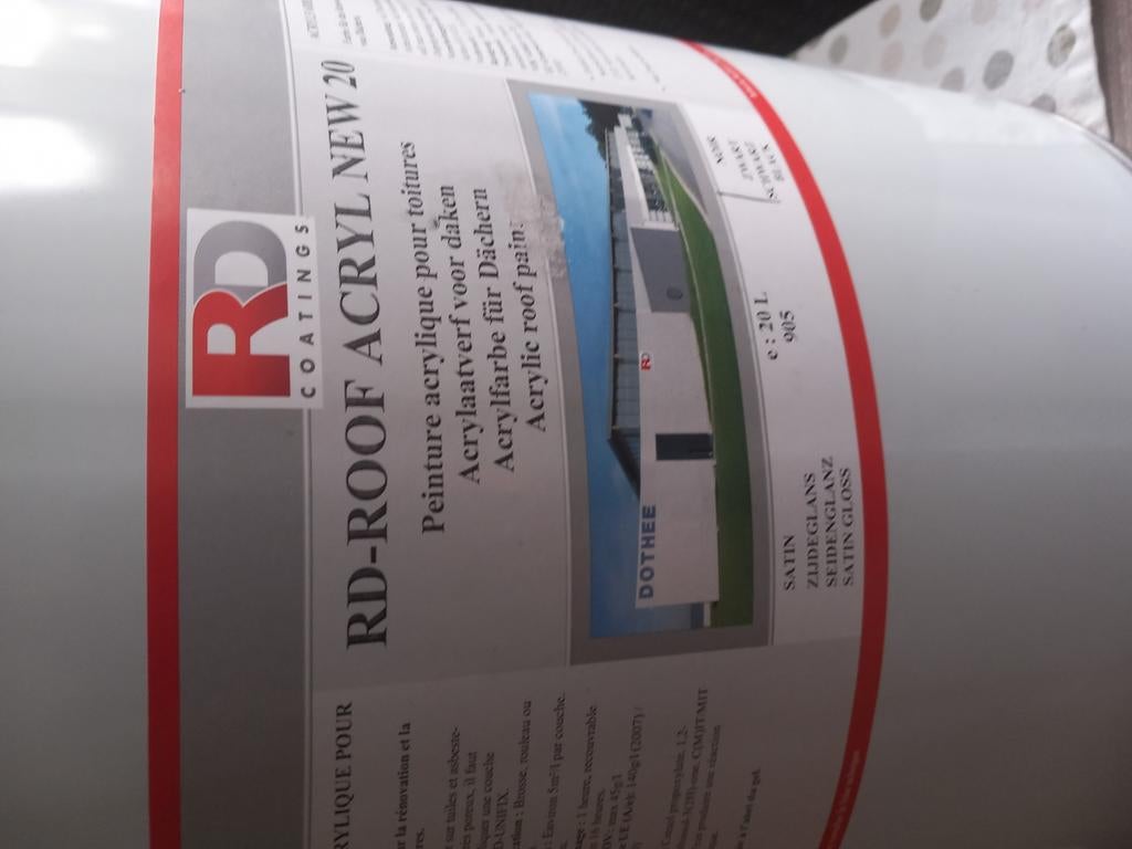 Verf voor dak, Doe-het-zelf en Bouw, Ophalen, Zo goed als nieuw, Zwart, Verf