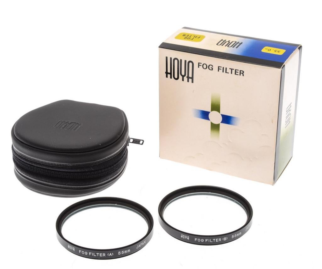 Filtre antibrouillard Hoya 55 mm A et B, Enlèvement ou Envoi, Comme neuf, 50 à 60 mm, Autres types