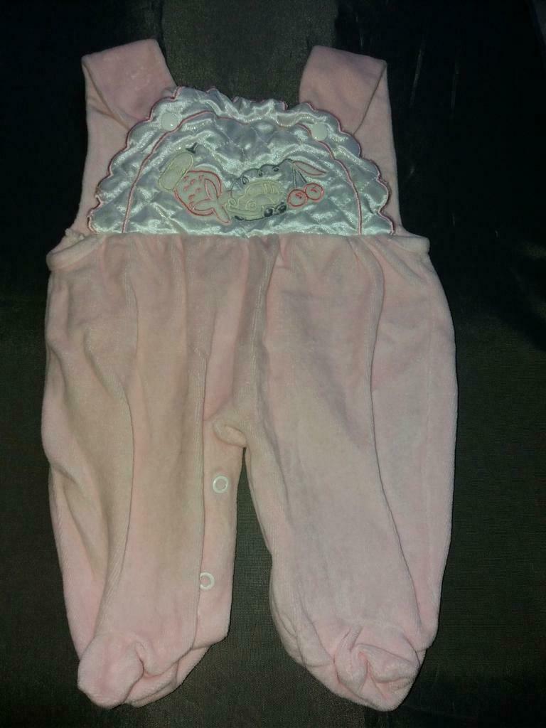 Pyjama velours bébé fille T50, Enlèvement ou Envoi, Utilisé, Fille, Vêtements de nuit ou Sous-vêtements