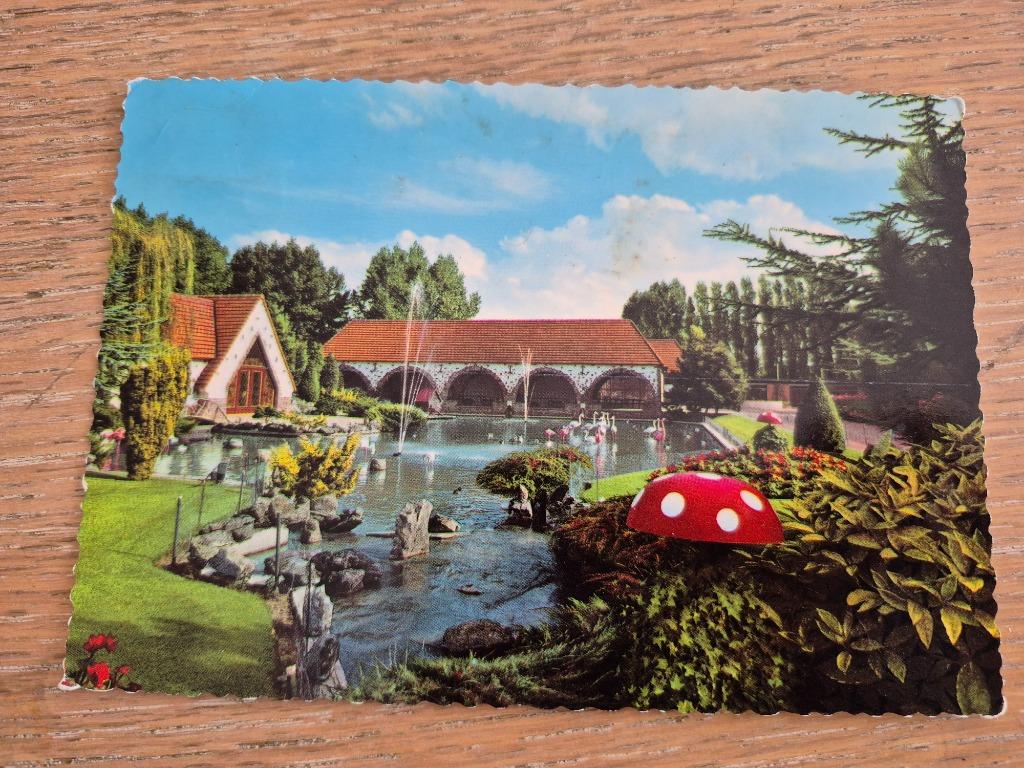 meli park postkaart "flamingo vijver", Ophalen of Verzenden, Gelopen, West-Vlaanderen