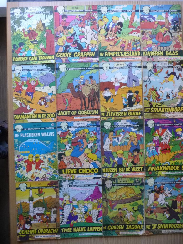 32 OUDE Jommekes EERSTE DRUK, Meerdere stripboeken, Ophalen, Gelezen, Jef Nys