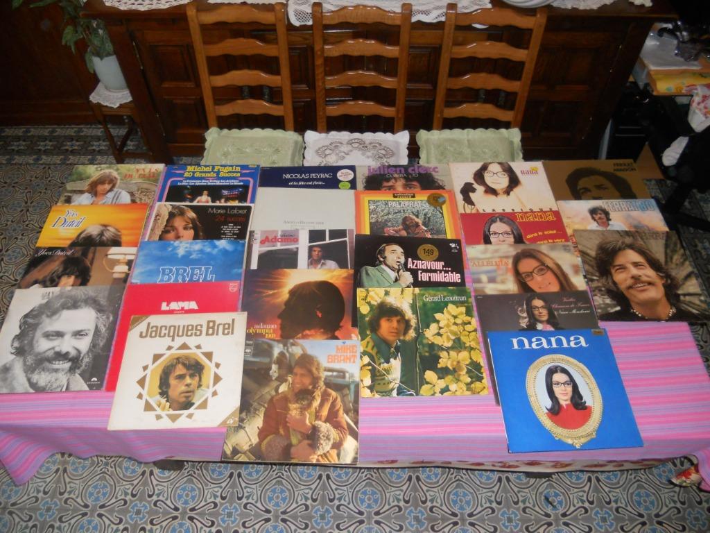 Franse vinylcollectie in veel, Ophalen, Gebruikt