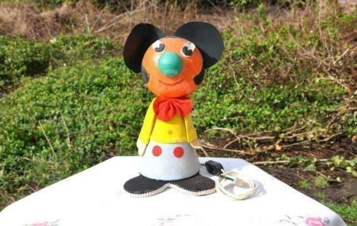Lampe vintage mickey original, Verzamelen, Disney, Gebruikt, Ophalen of Verzenden