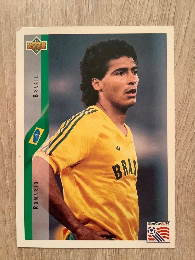 Romario WK1994 Upper Deck Spelerskaart, Collections, Enlèvement ou Envoi, Comme neuf, Cartes de joueur